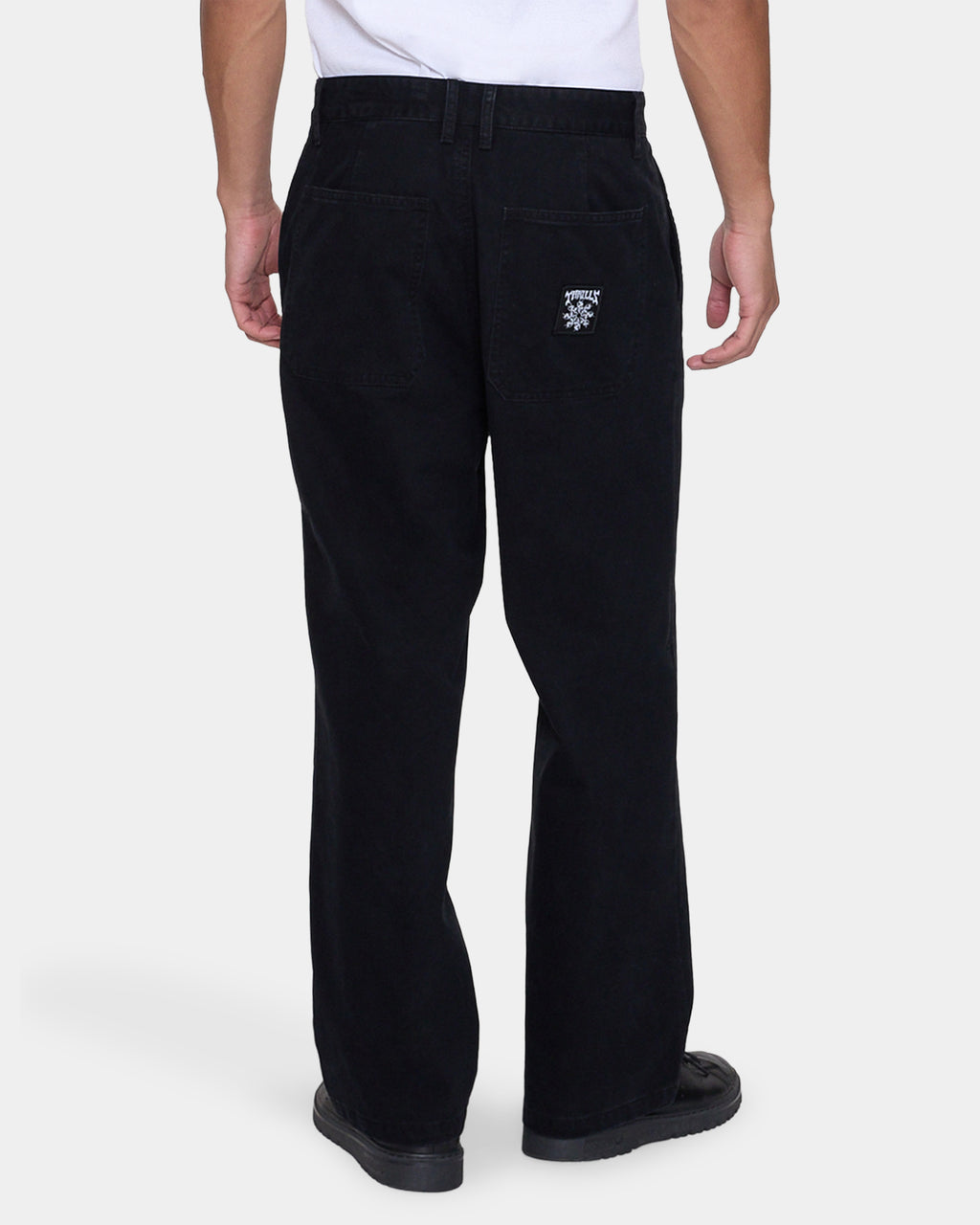 Mens Stagger Big Slacker Cropped Pants
