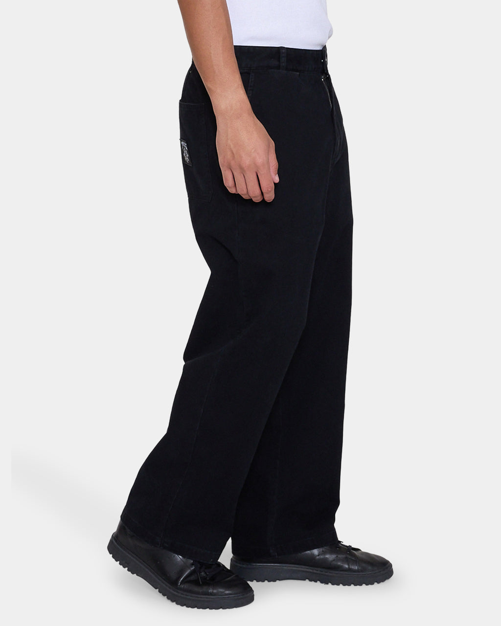 Mens Stagger Big Slacker Cropped Pants