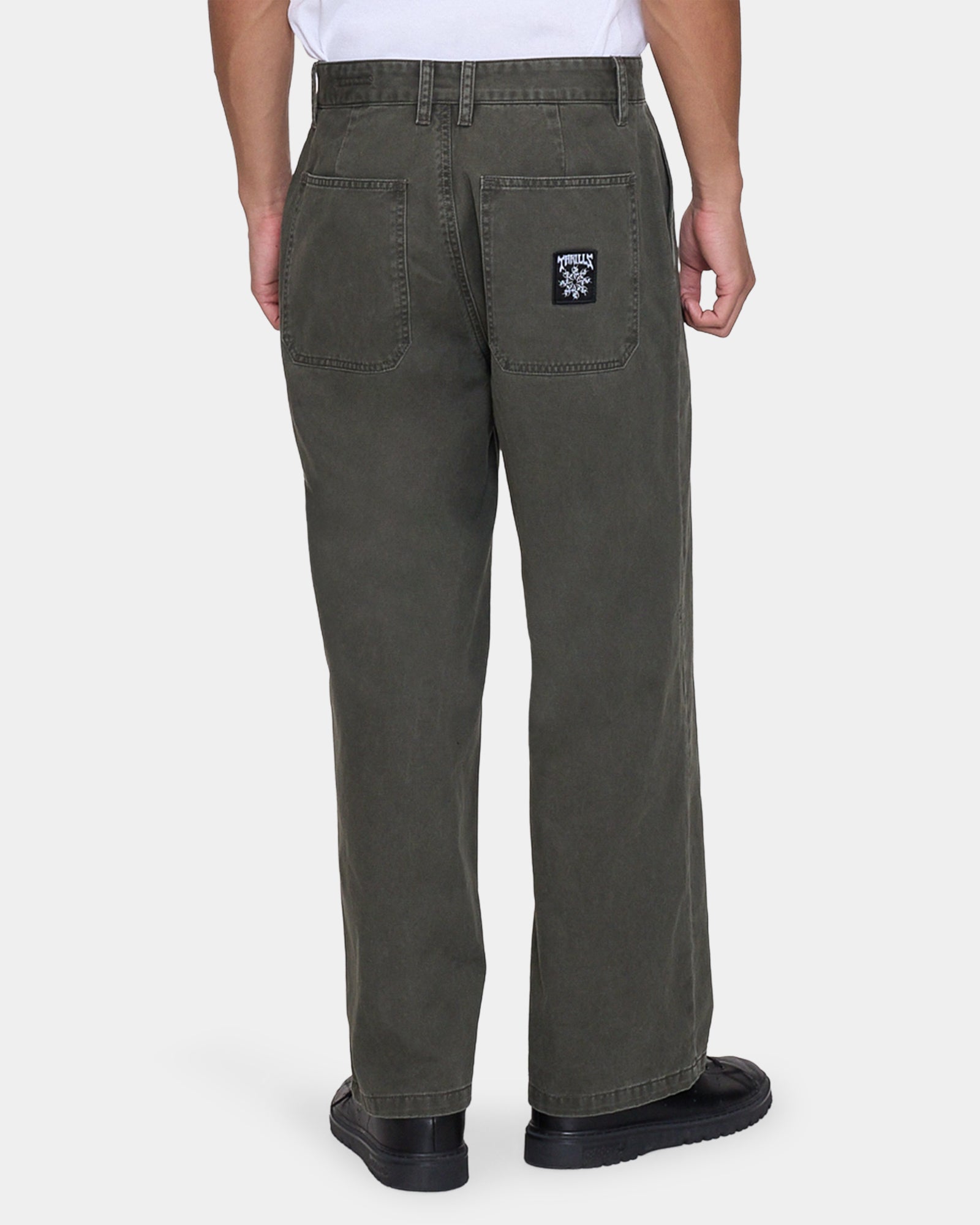Mens Stagger Big Slacker Cropped Pants