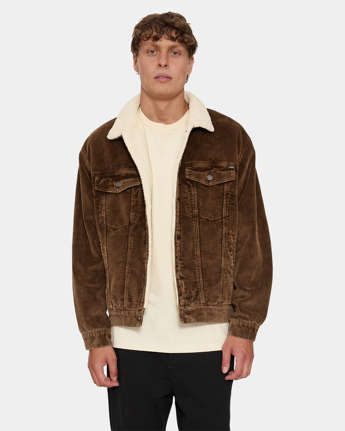 Mens Oversized Sherpa Wanderer Cord Jacket