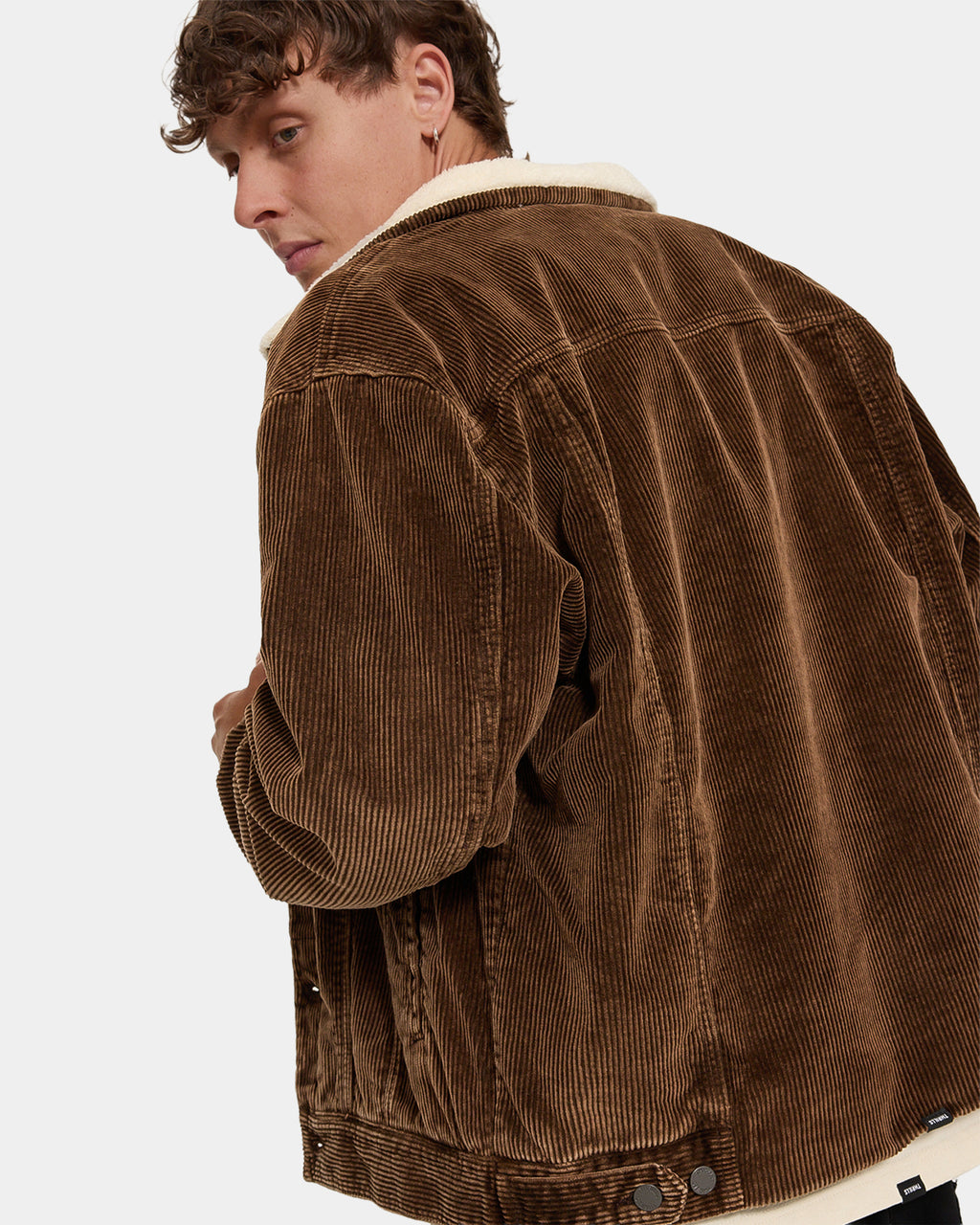 Mens Oversized Sherpa Wanderer Cord Jacket