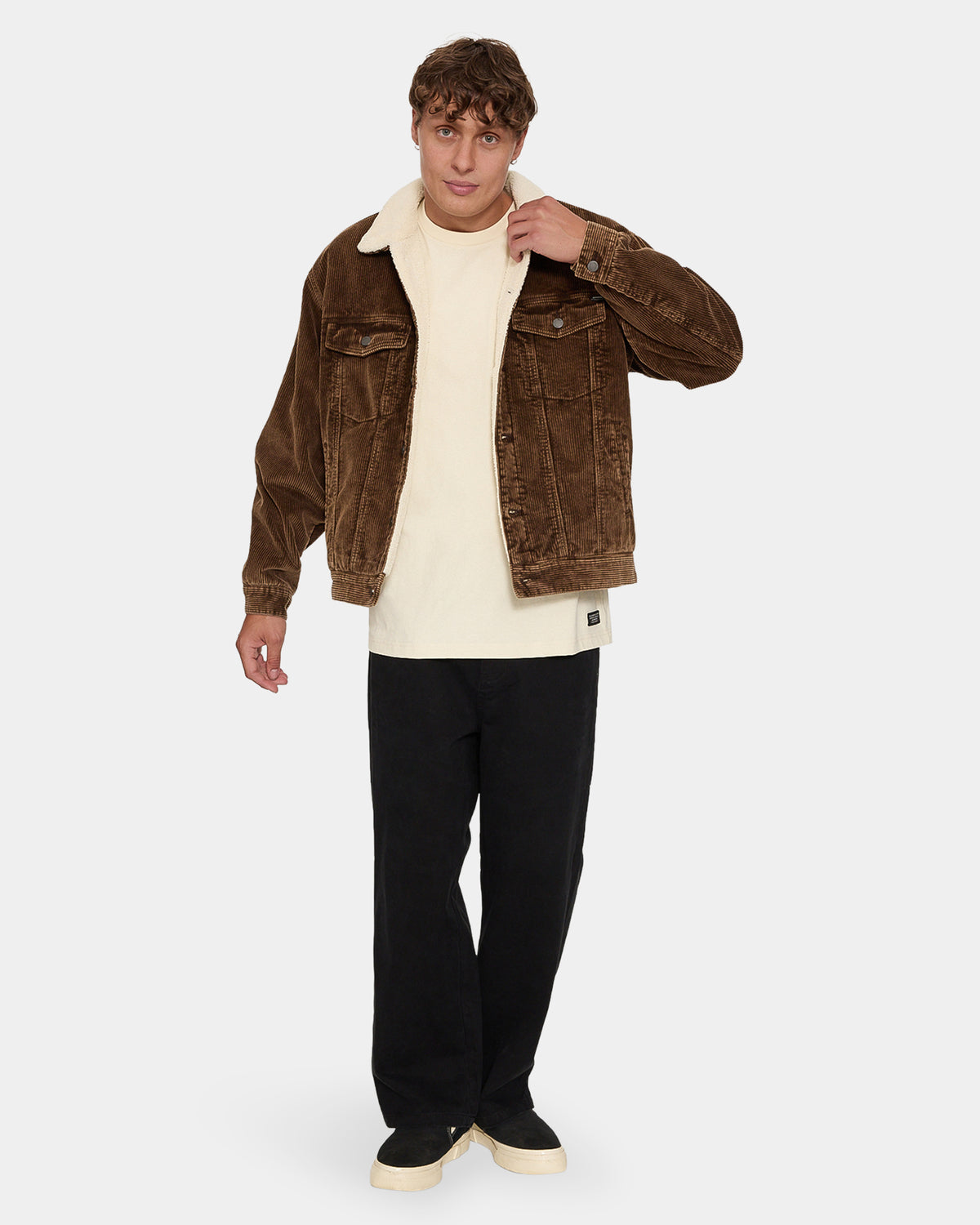 Mens Oversized Sherpa Wanderer Cord Jacket