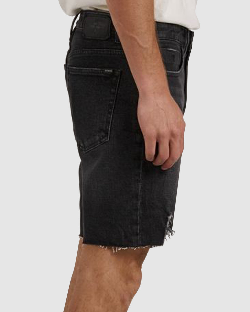 MENS DESTROYED BONES DENIM SHORTS