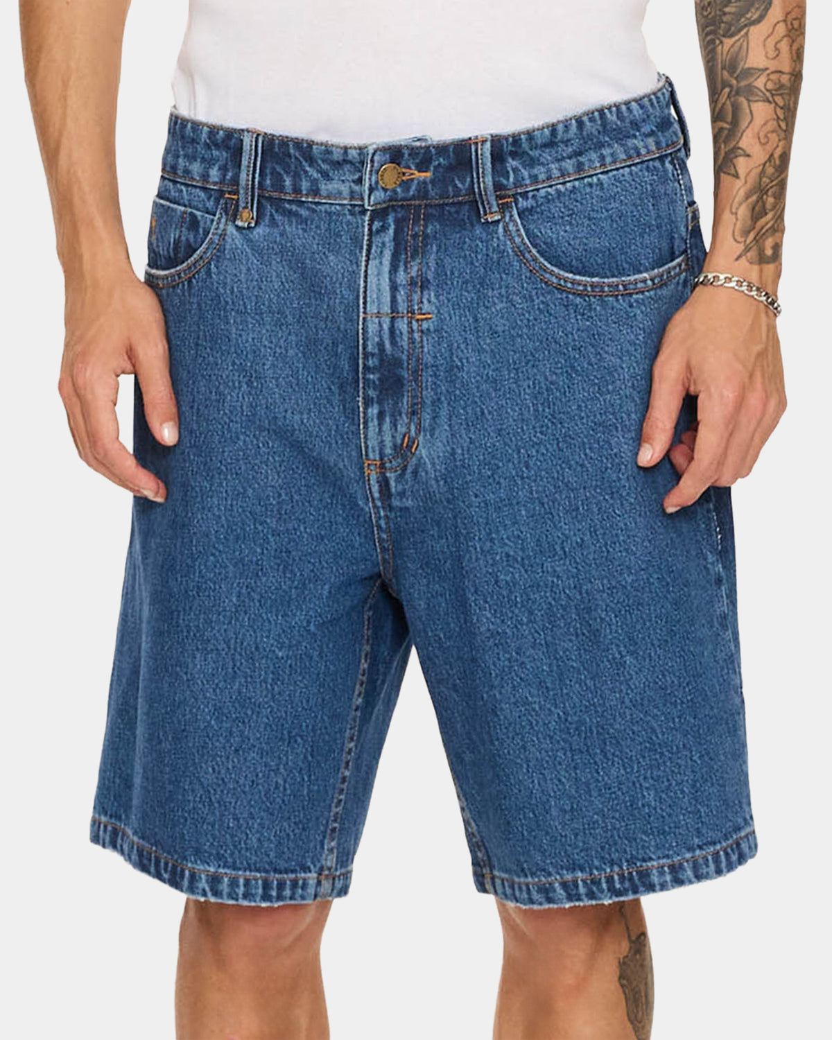Mens Slacker Denim Shorts