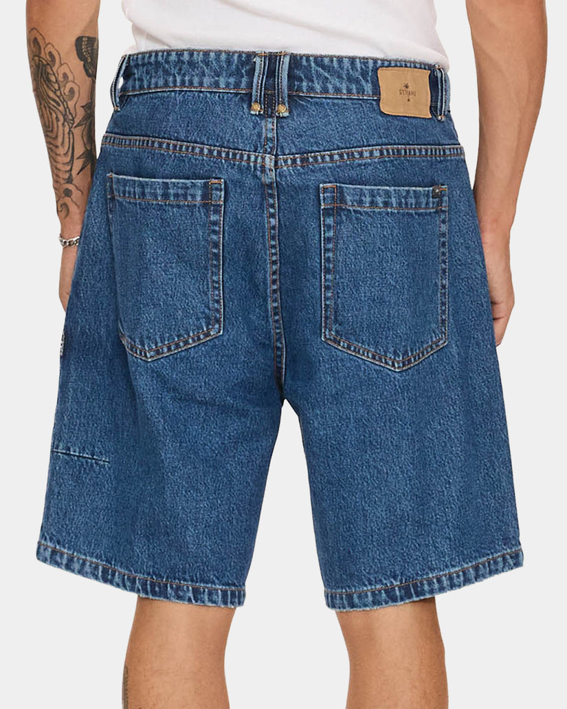 Mens Slacker Denim Shorts