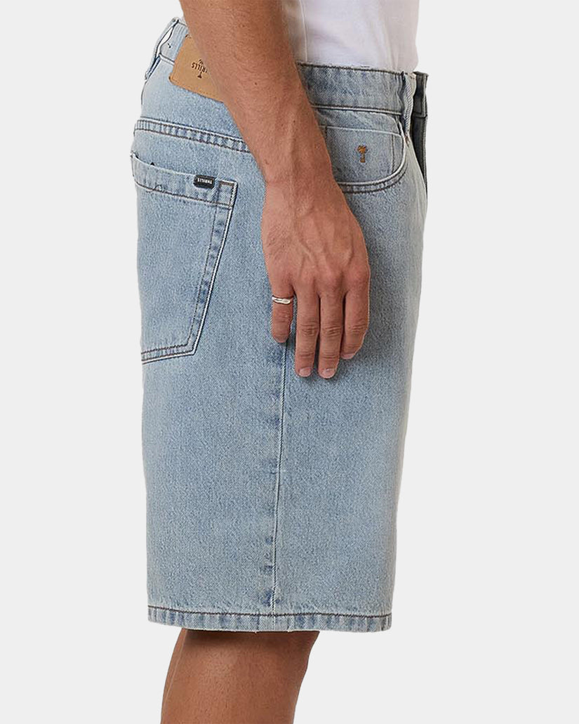 Mens Slacker Denim Shorts