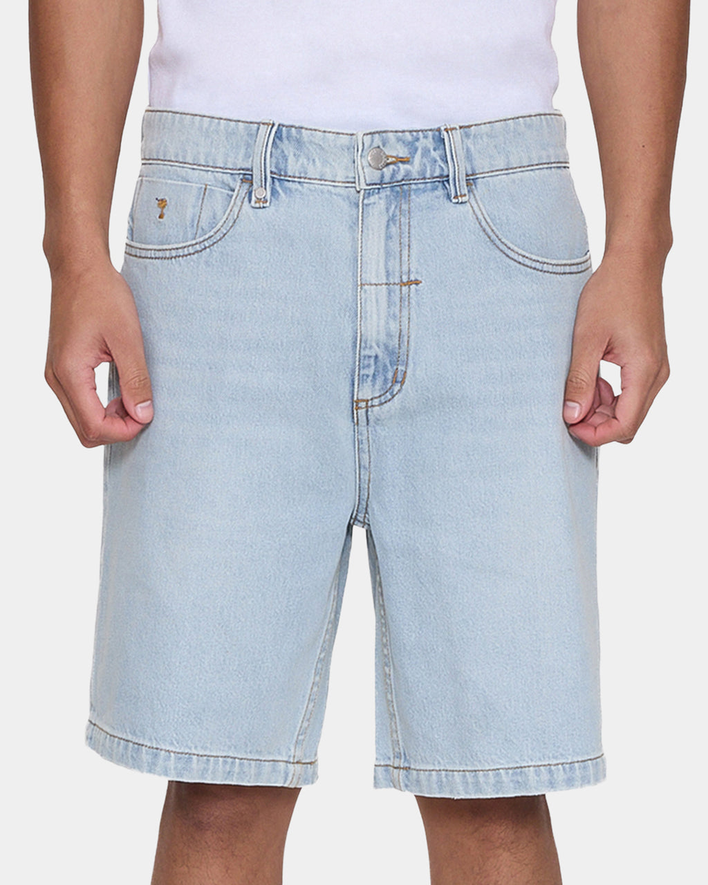 Mens Slacker Relaxed Denim Shorts