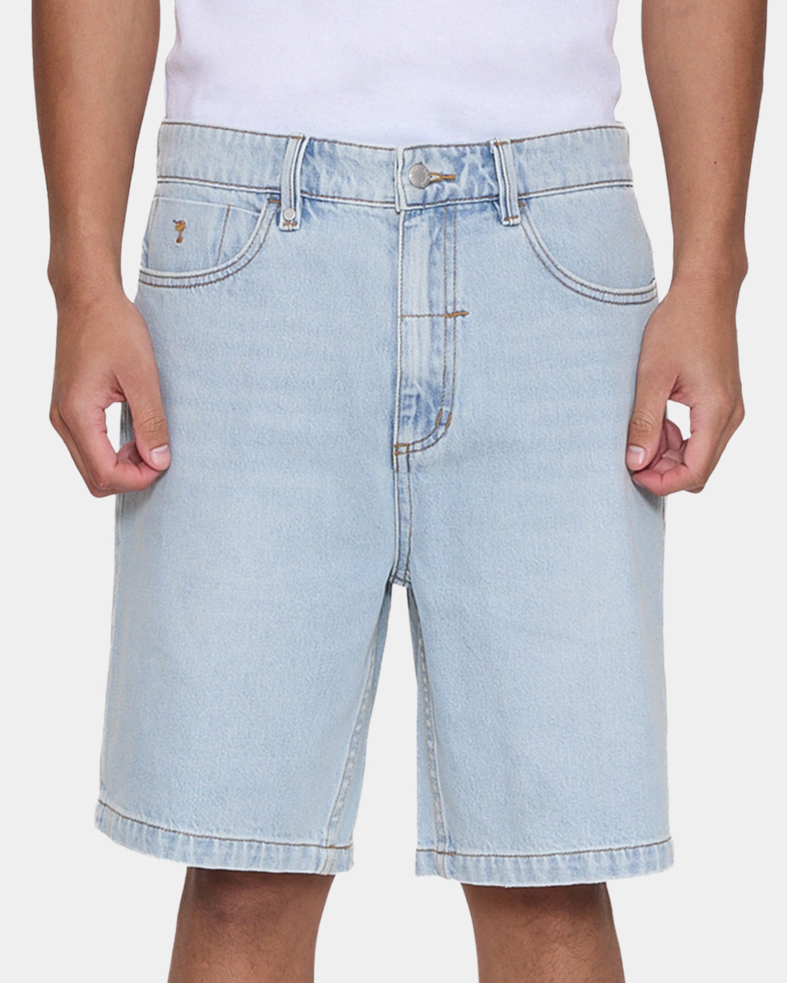 Mens Slacker Relaxed Denim Shorts