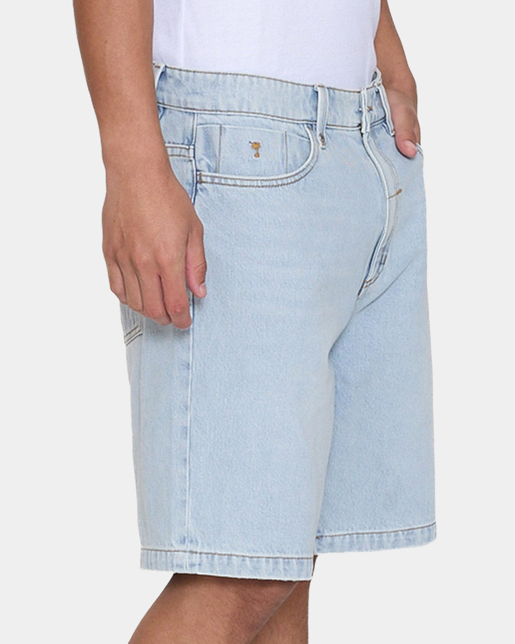 Mens Slacker Relaxed Denim Shorts