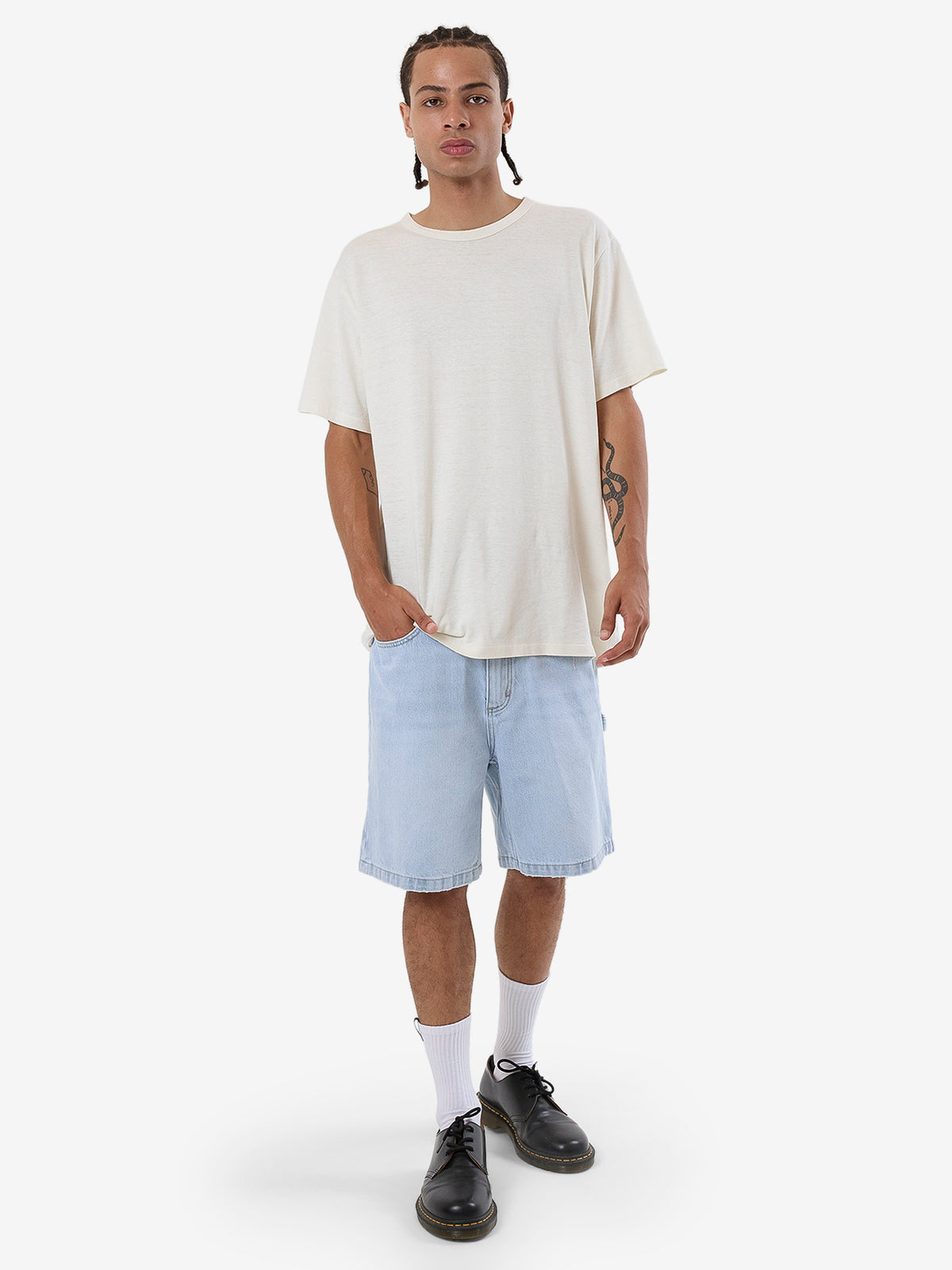 MENS SLACKER DENIM SHORTS