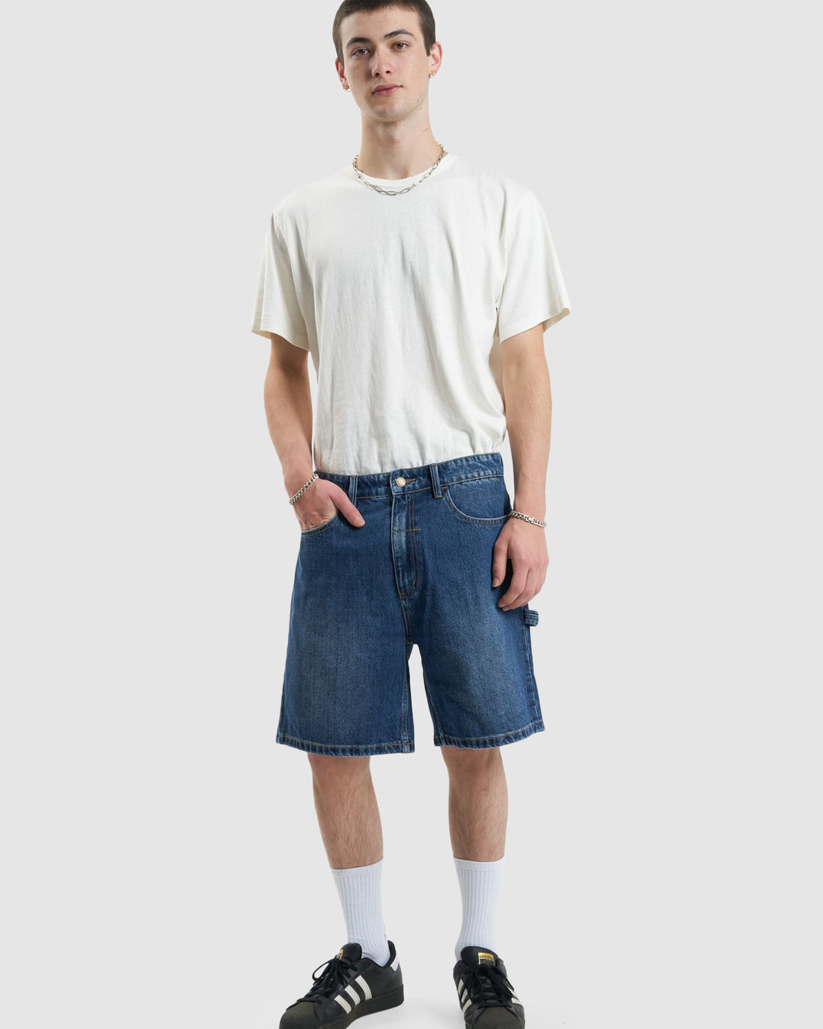 MENS SLACKER DENIM SHORTS