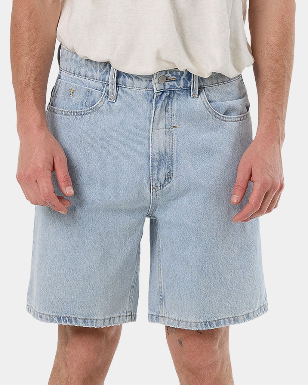 Mens Slacker Denim Shorts
