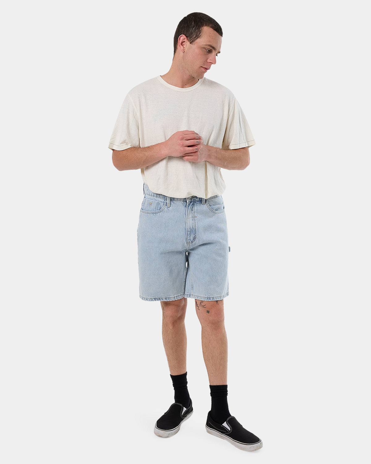 Mens Slacker Denim Shorts