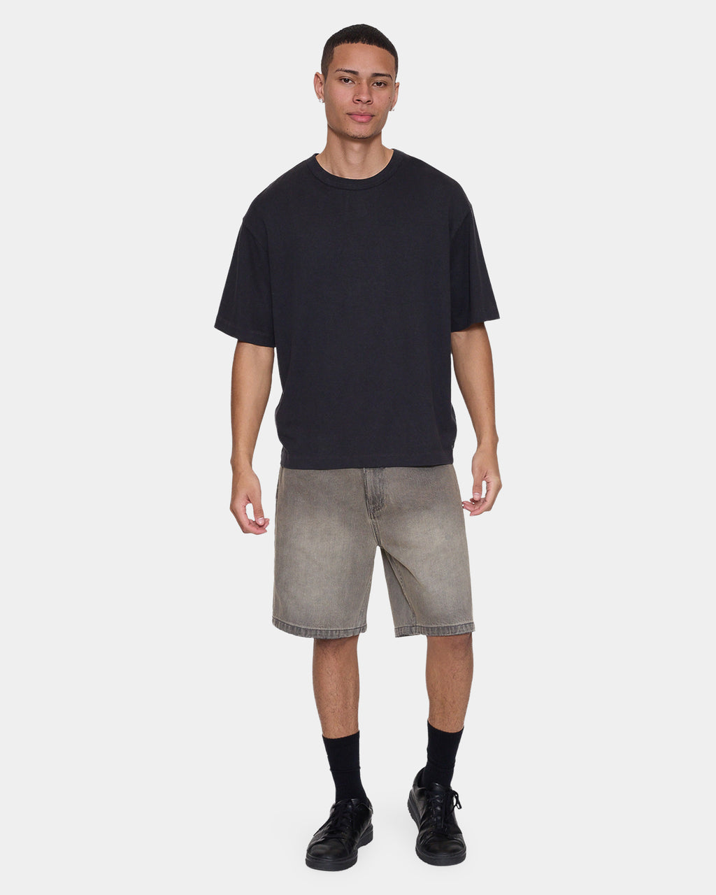 Mens Slacker Relaxed Denim Shorts