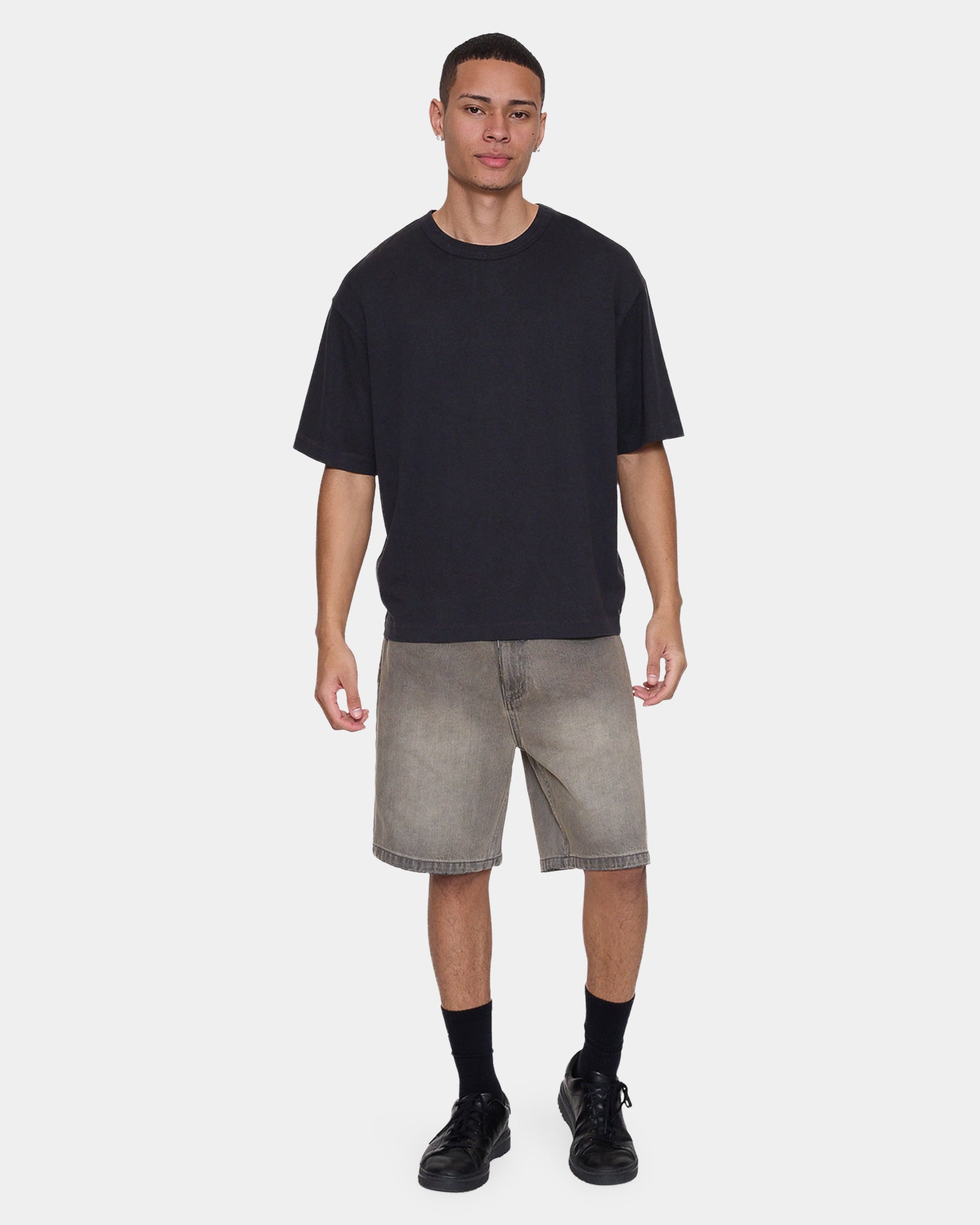 Mens Slacker Relaxed Denim Shorts