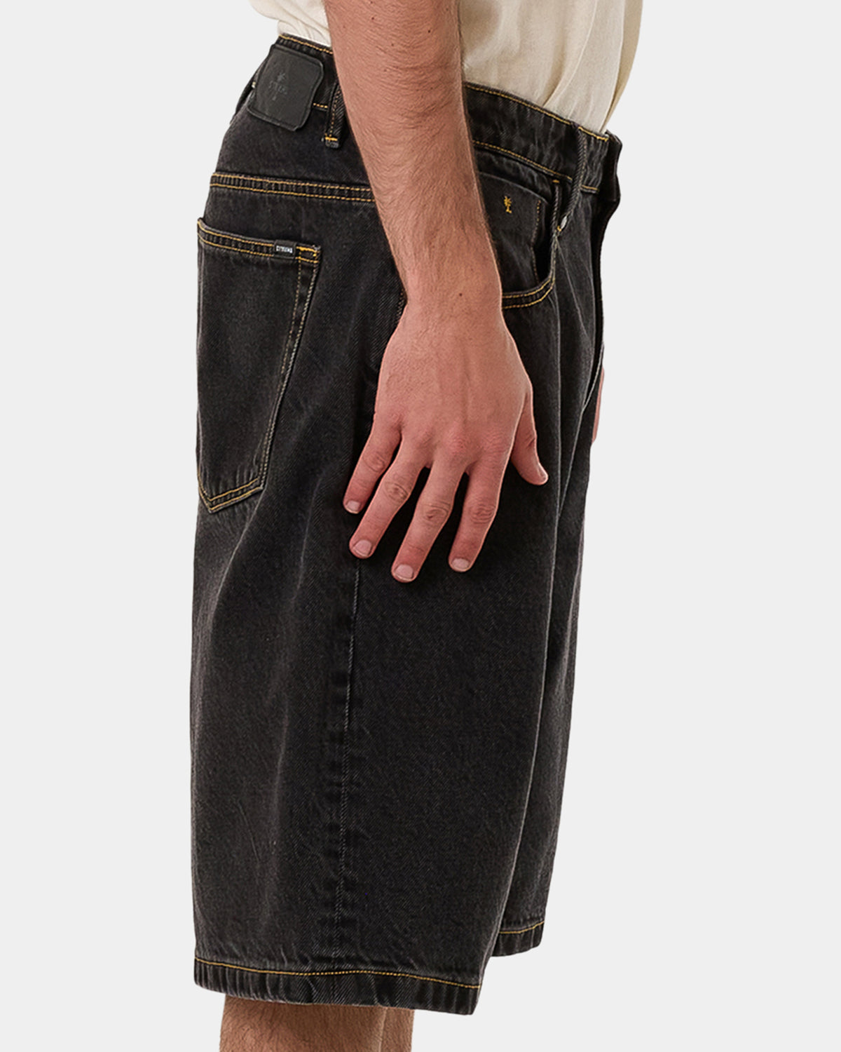 Mens Big Slacker Denim Shorts