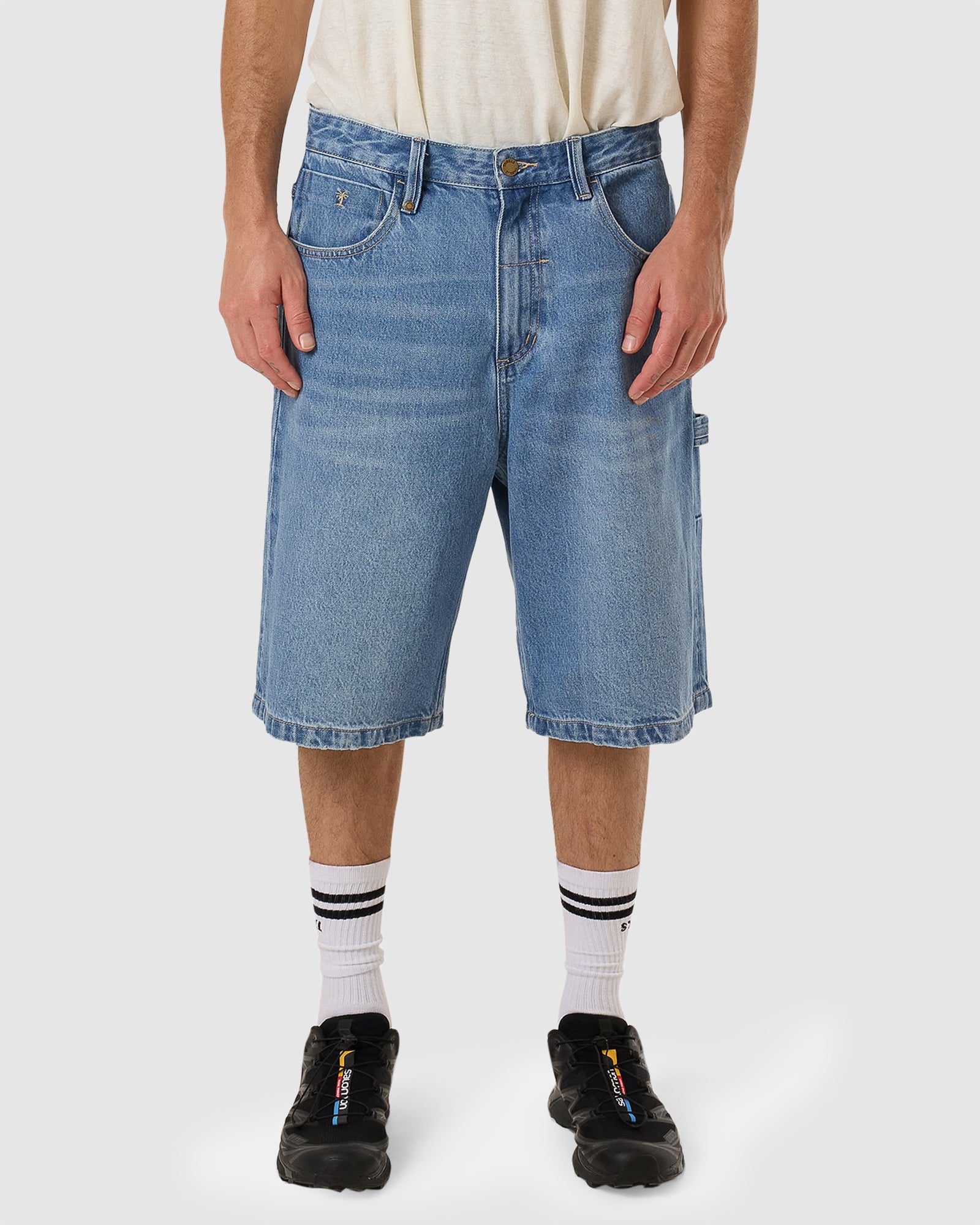 MENS BIG SLACKER DENIM SHORTS