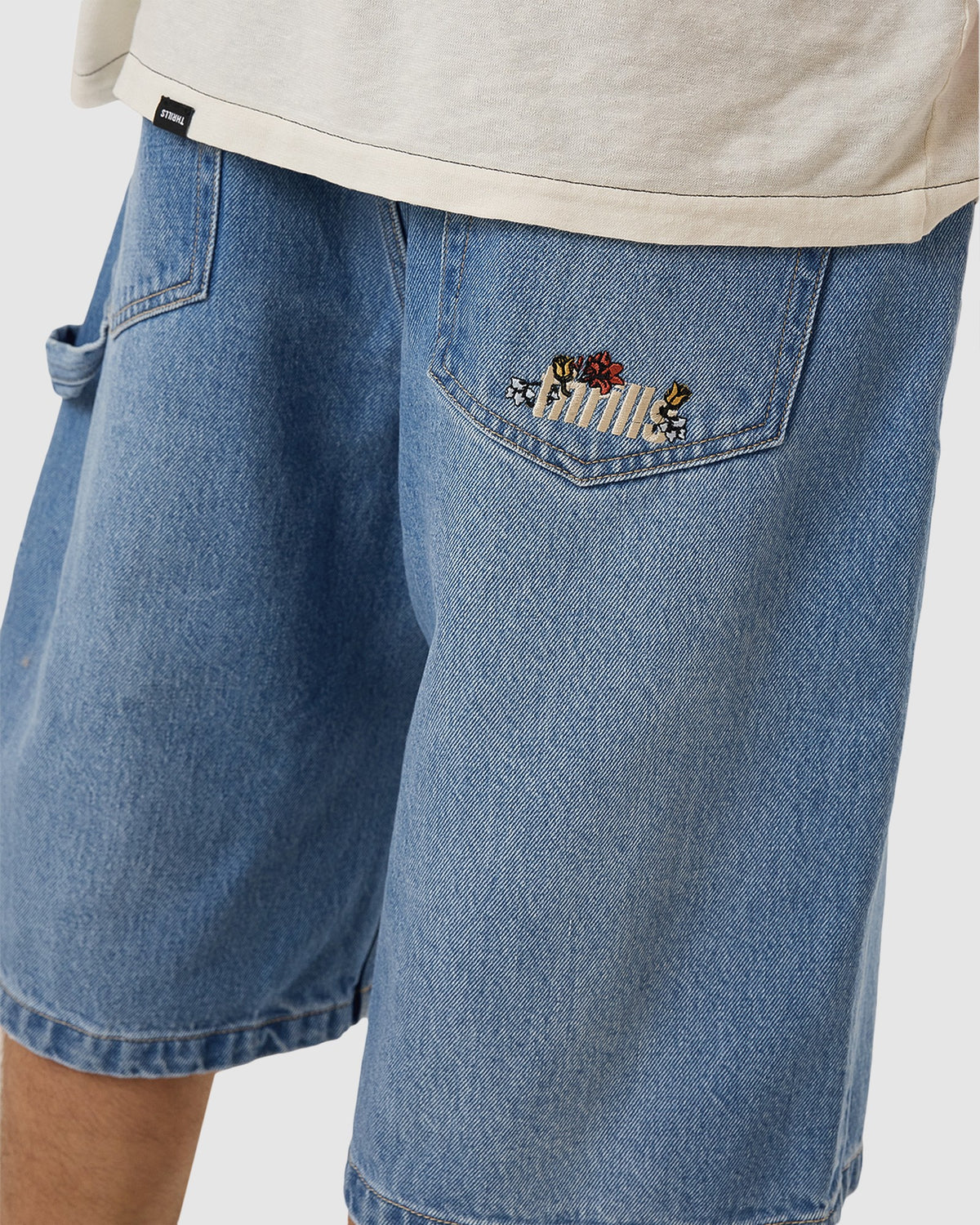 MENS BIG SLACKER DENIM SHORTS