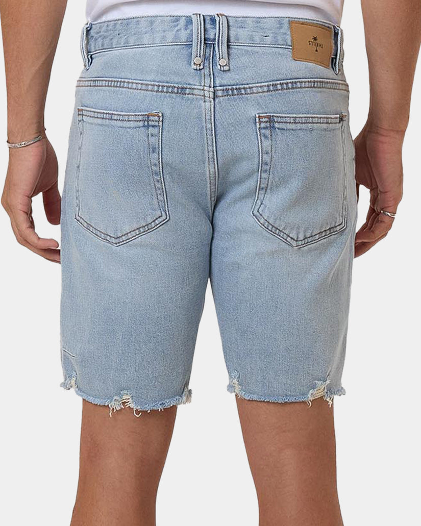 Mens Bones Denim Shorts