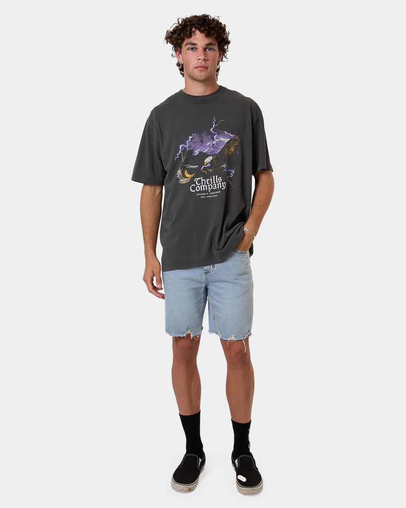 Mens Bones Denim Shorts