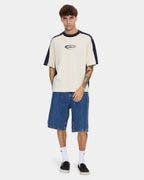 Mens Mid Slacker Relaxed Long Denim Shorts