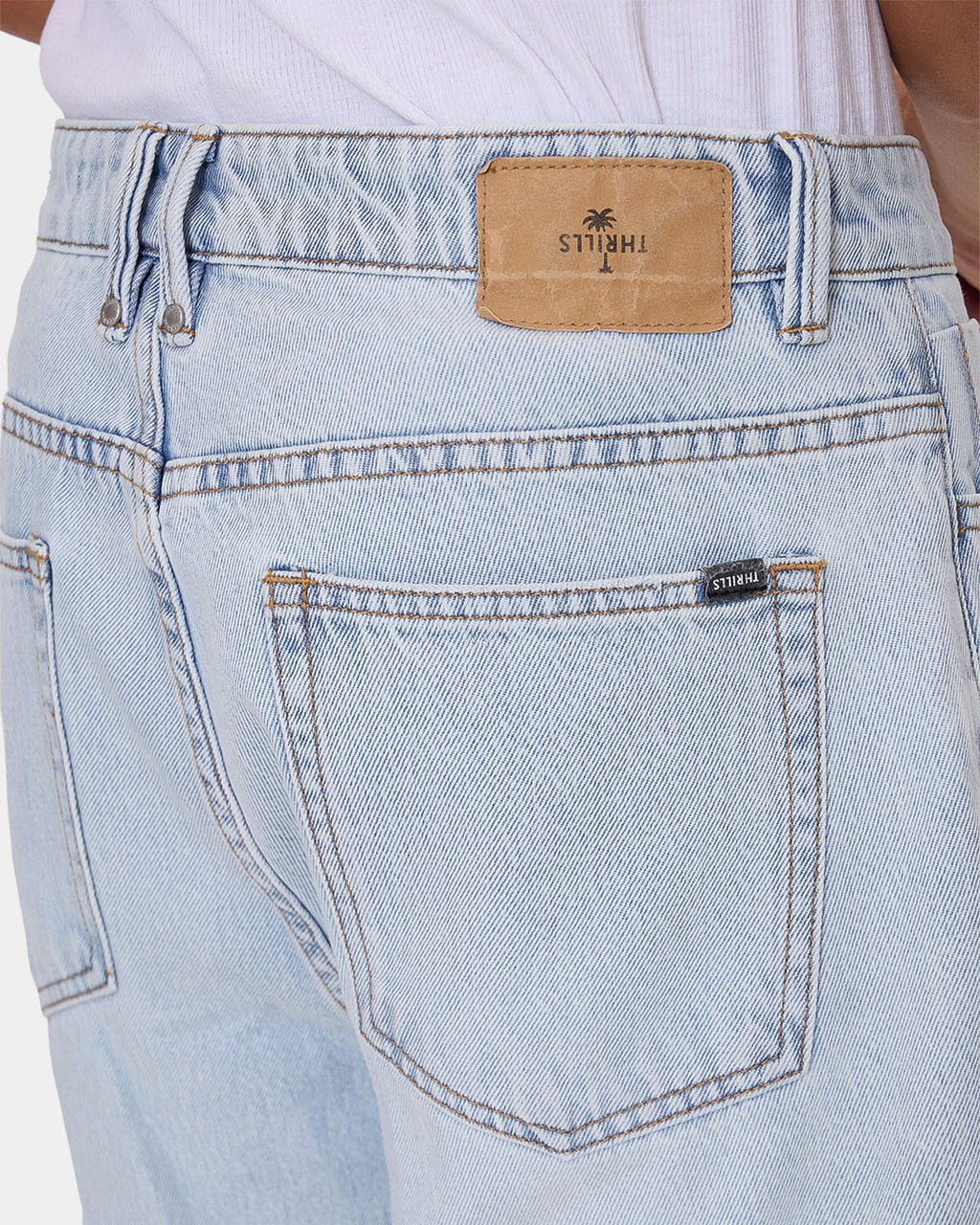 Mens Slacker Mid Denim Shorts