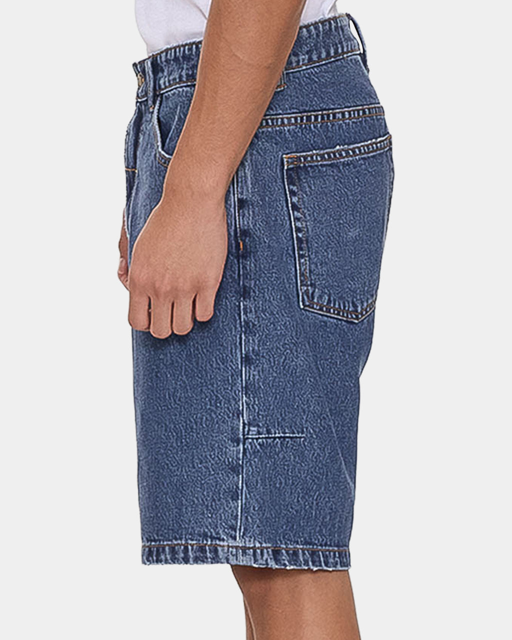 Mens Slacker Mid Denim Shorts