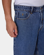 Mens Slacker Mid Denim Shorts
