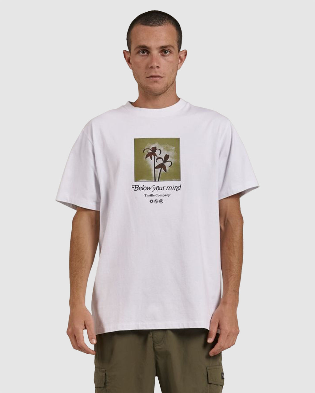 MENS BELOW YOUR MIND MERCH FIT T-SHIRT