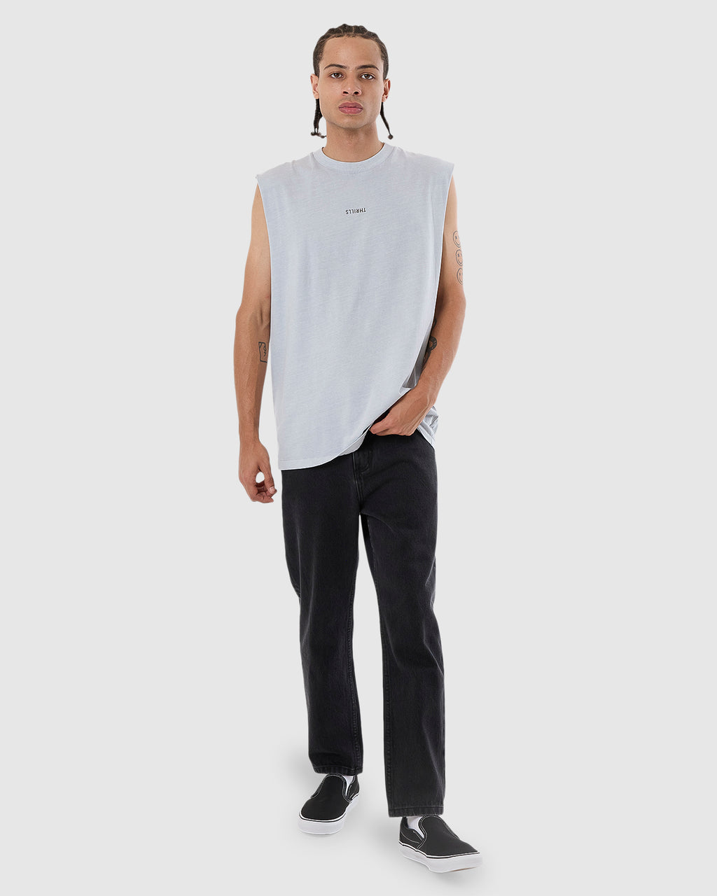 MENS MINIMAL THRILLS MERCH FIT TANK TOP
