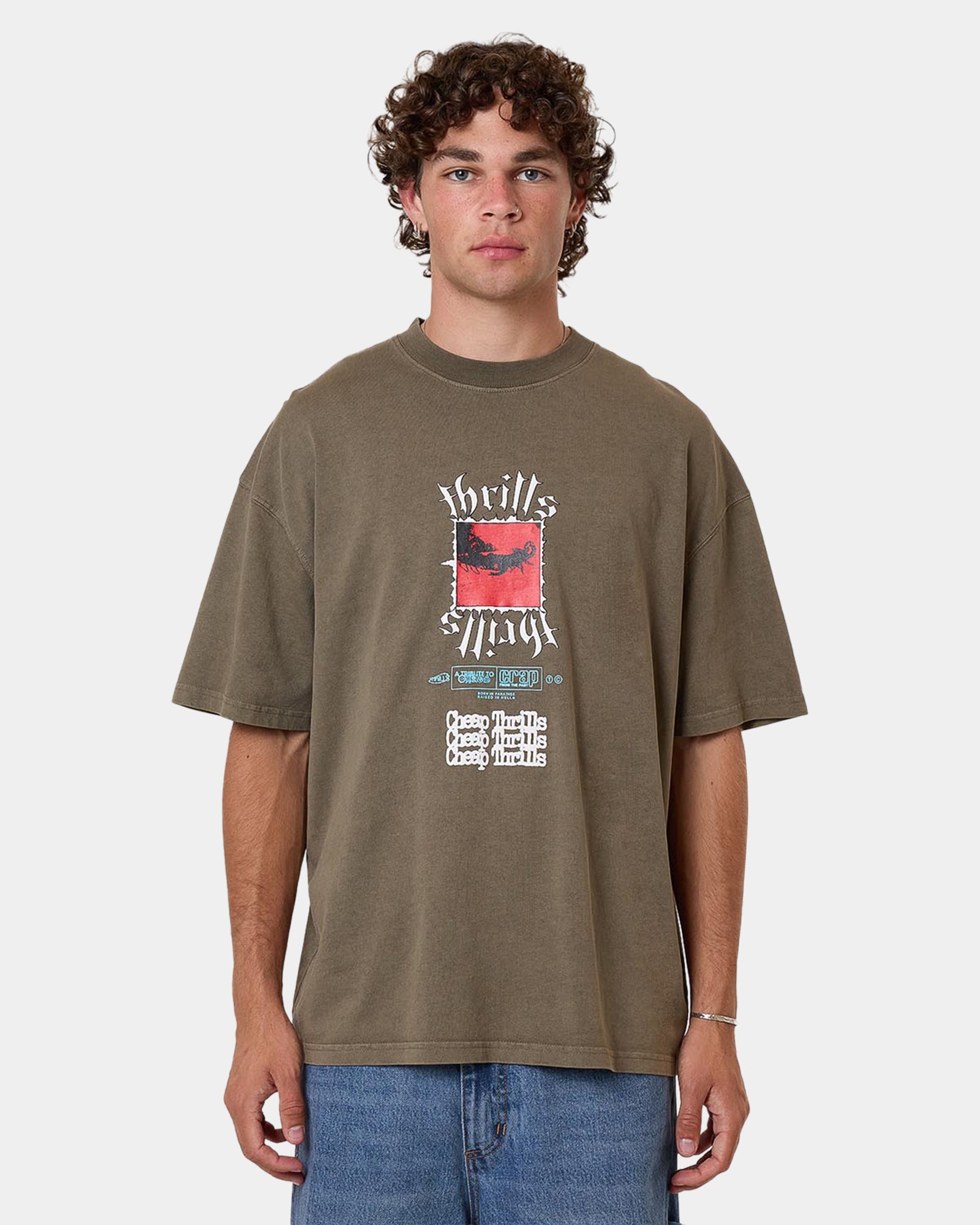 Mens Cheap Thrills Box Fit Oversized T-Shirt