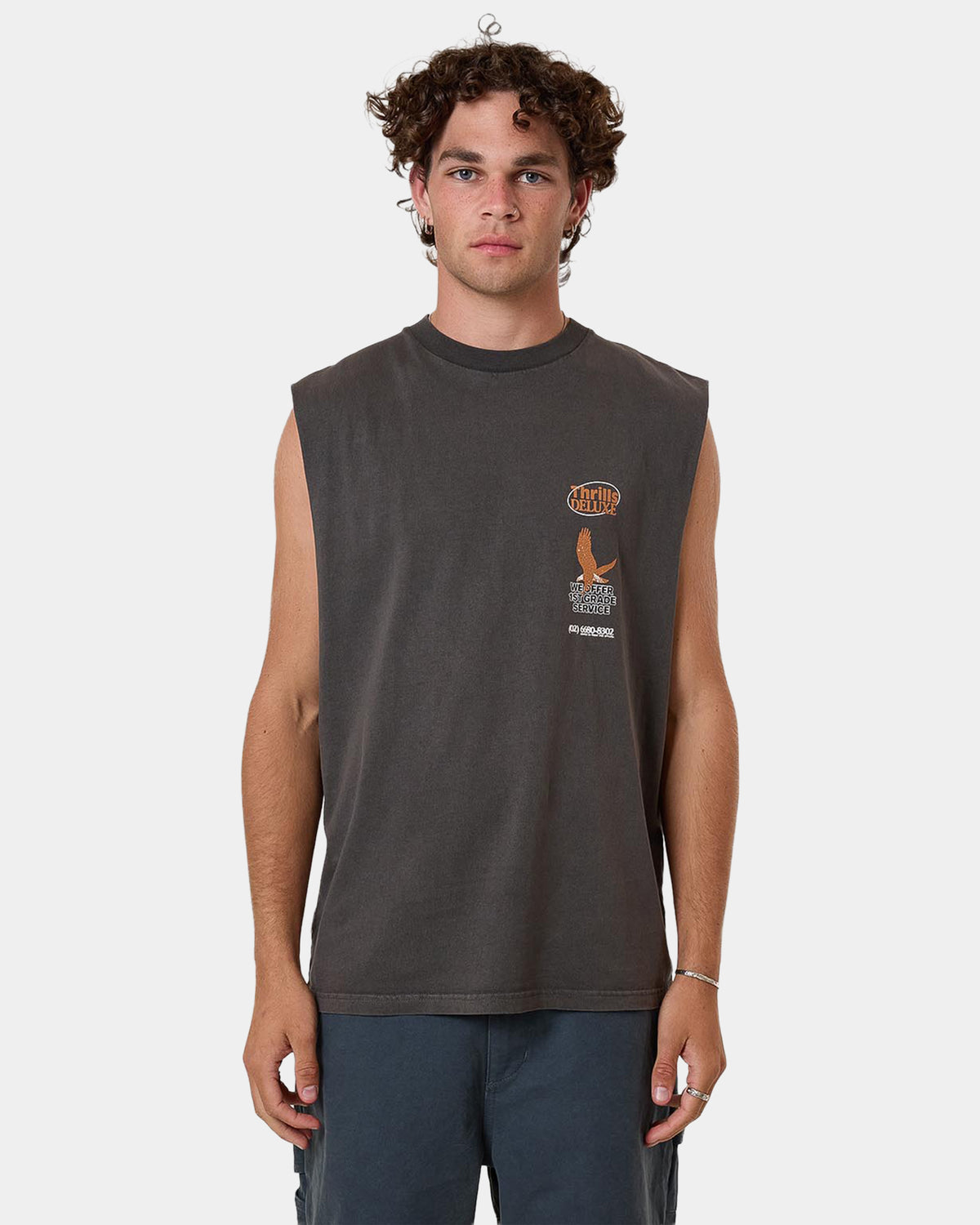 Mens 1st Grade Service Muscle Shirt