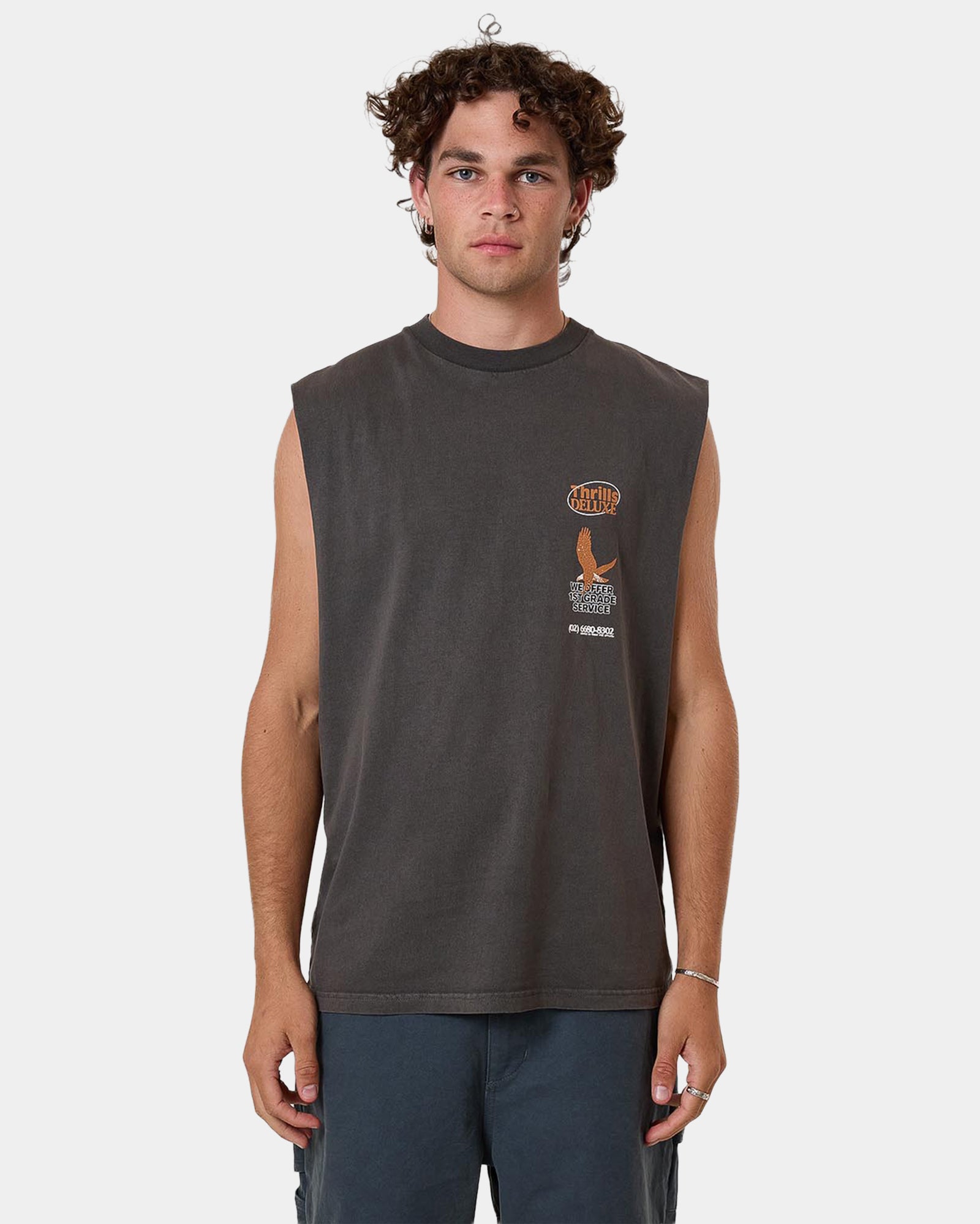 Mens 1st Grade Service Muscle Shirt