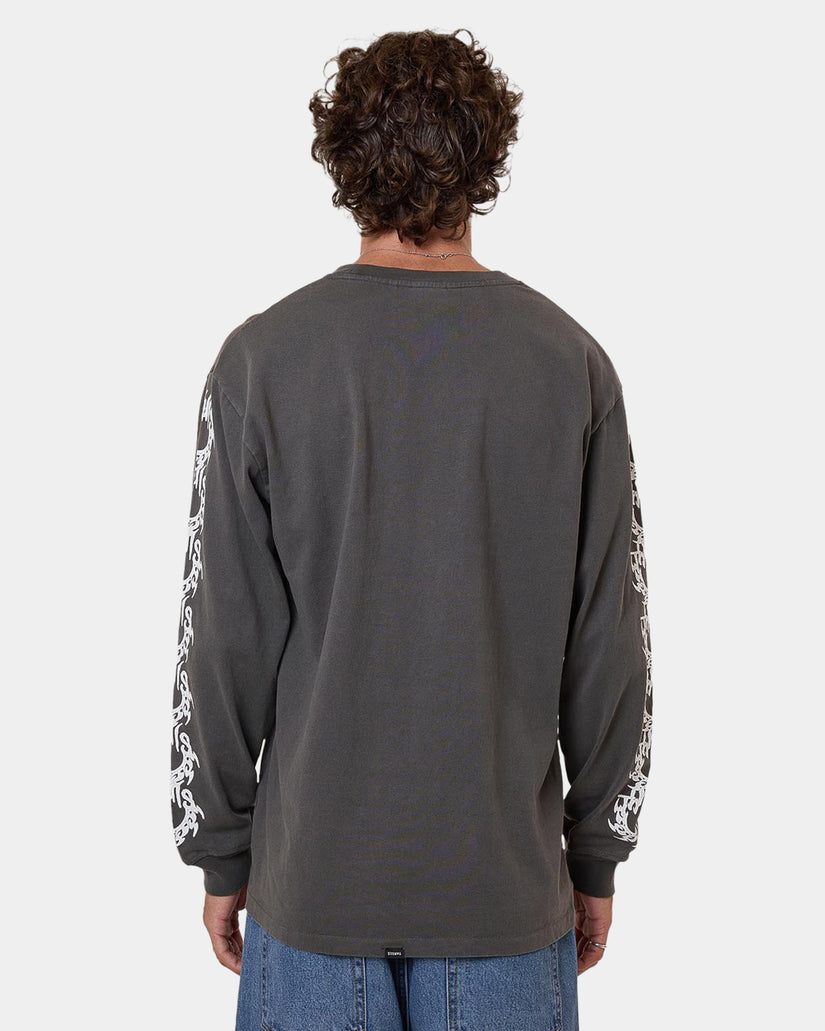 Mens Flight Risk Oversized Long Sleeve T-Shirt