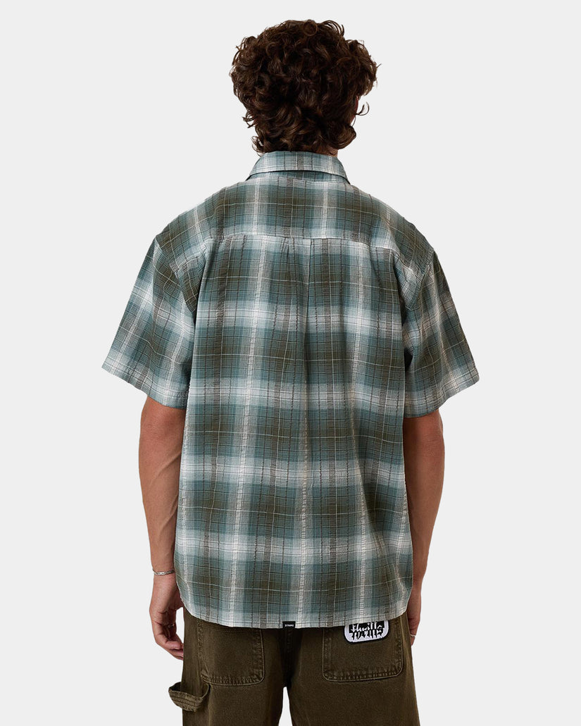 Mens Cheap Thrills Check Short Sleeve Shirt