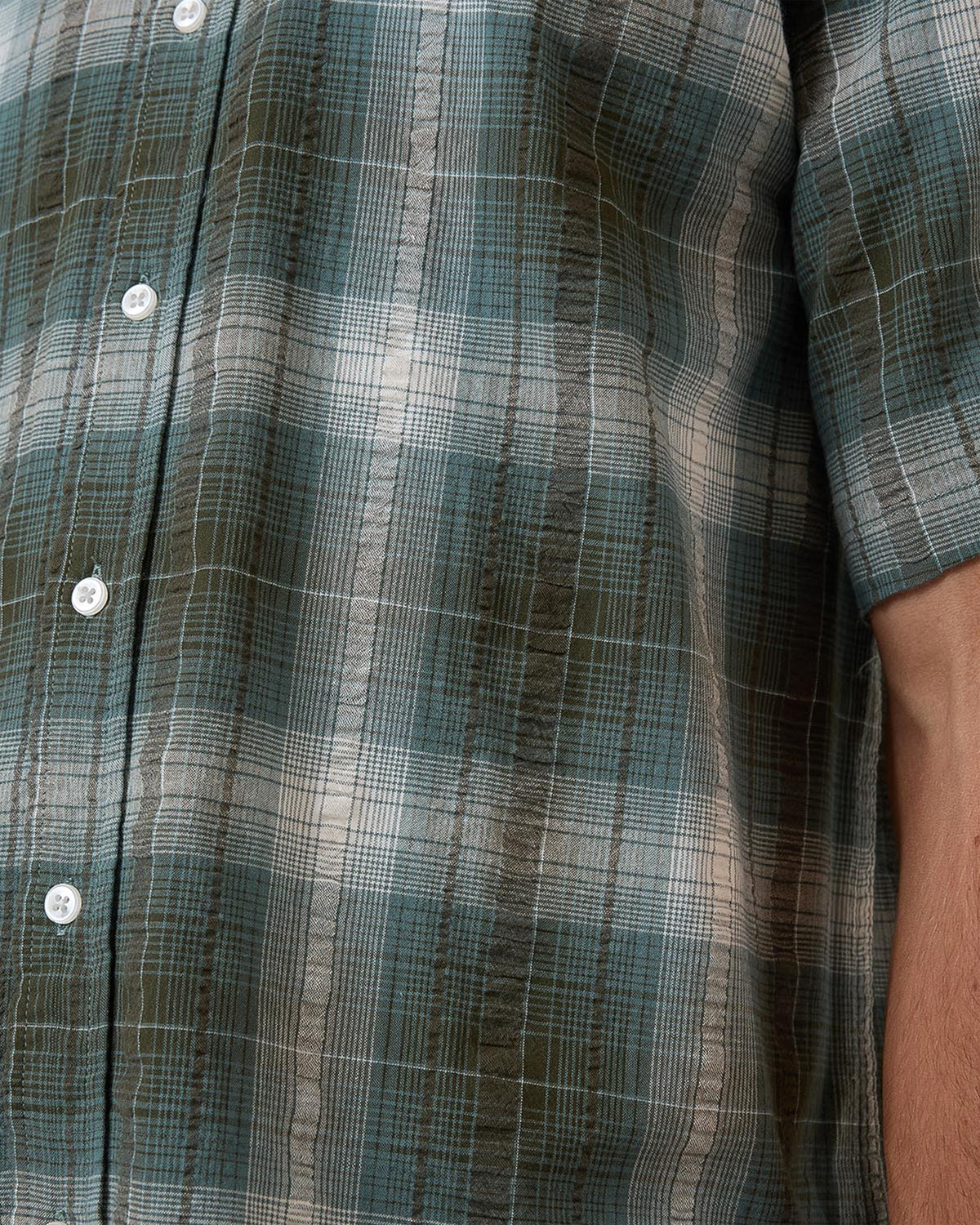Mens Cheap Thrills Check Short Sleeve Shirt