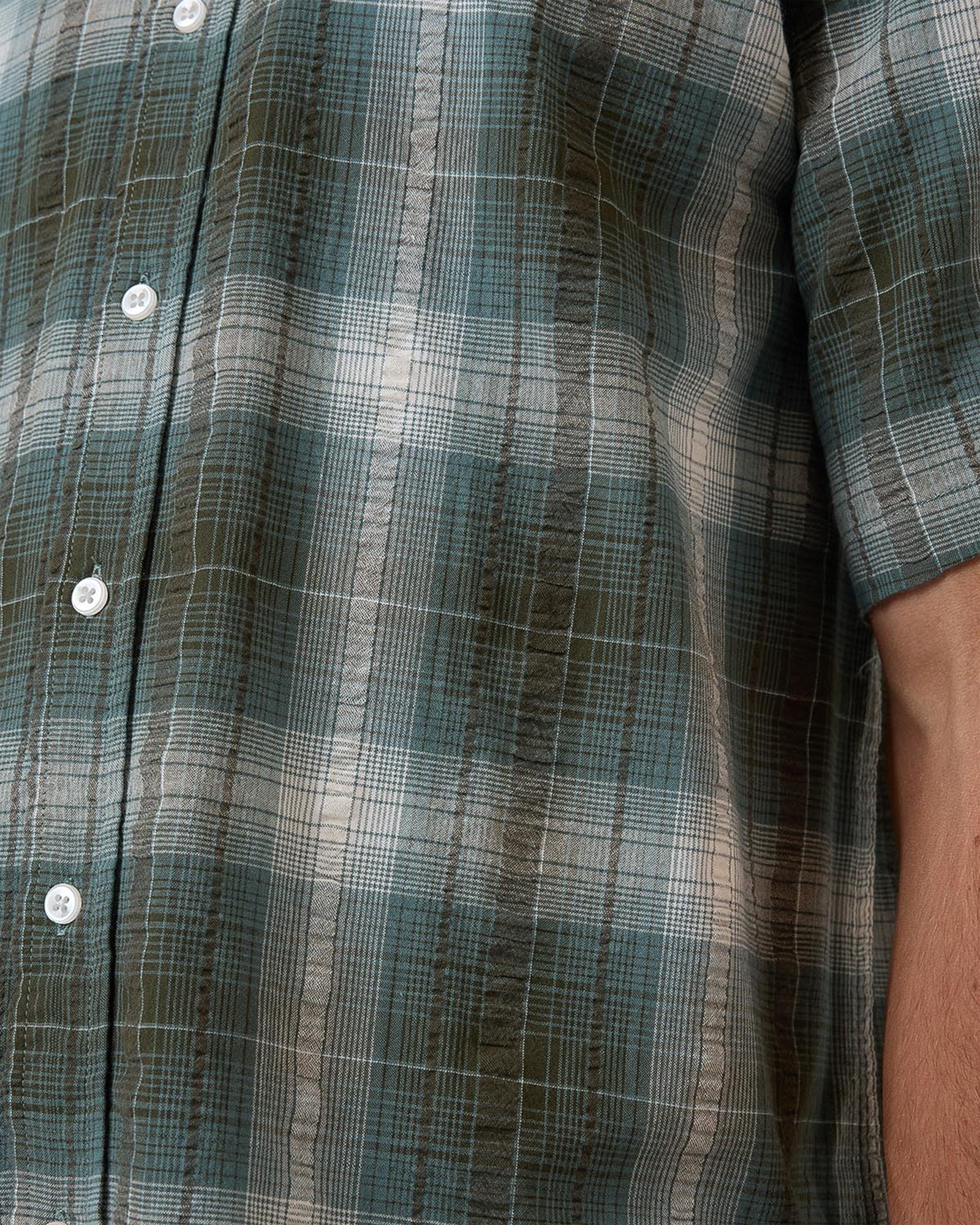 Mens Cheap Thrills Check Short Sleeve Shirt