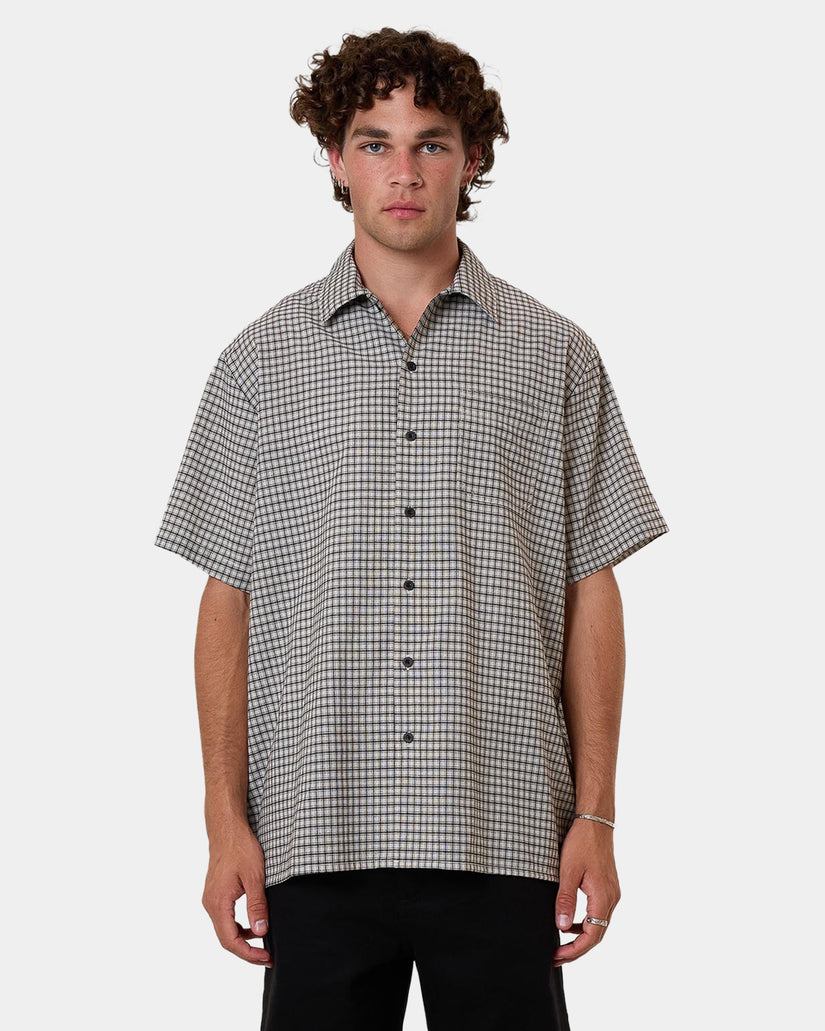 Mens Thrills Union Check Short Sleeve Shirt