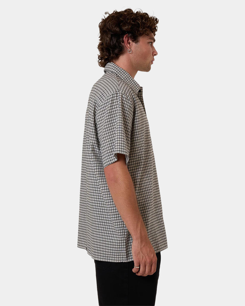 Mens Thrills Union Check Short Sleeve Shirt