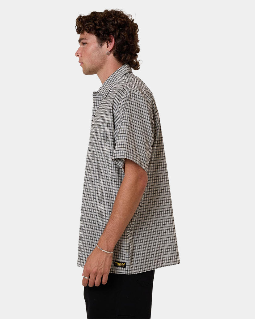 Mens Thrills Union Check Short Sleeve Shirt