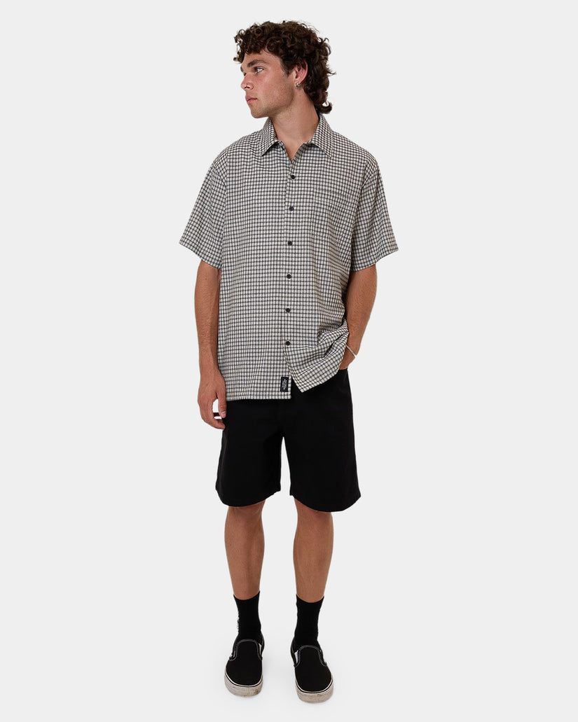 Mens Thrills Union Check Short Sleeve Shirt
