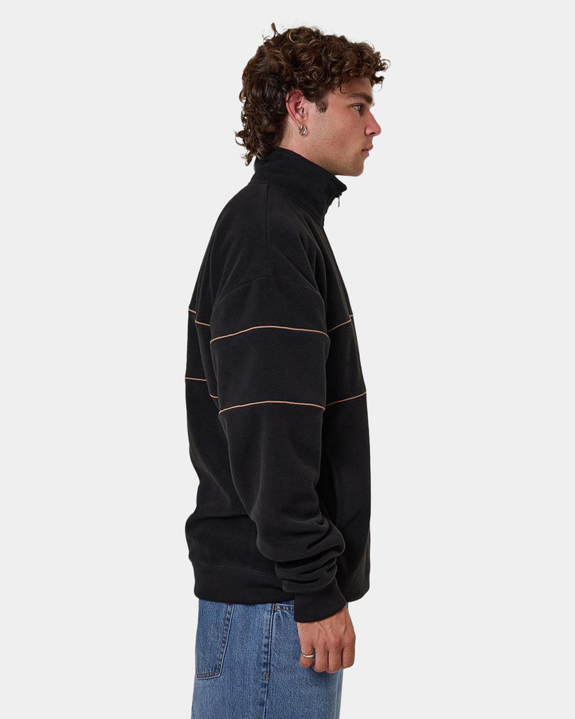 Mens Superior Thrills Quarter Zip Fleece Jumper