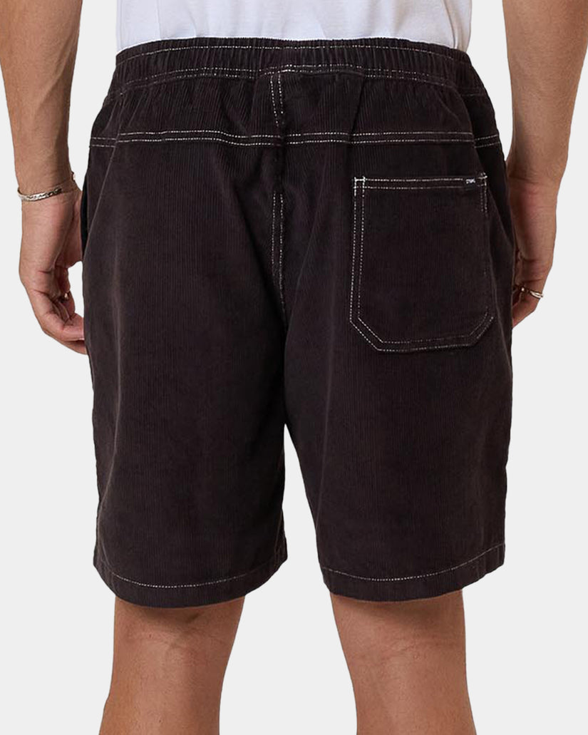 Mens Anarchy In Paradise Cord Denim Shorts