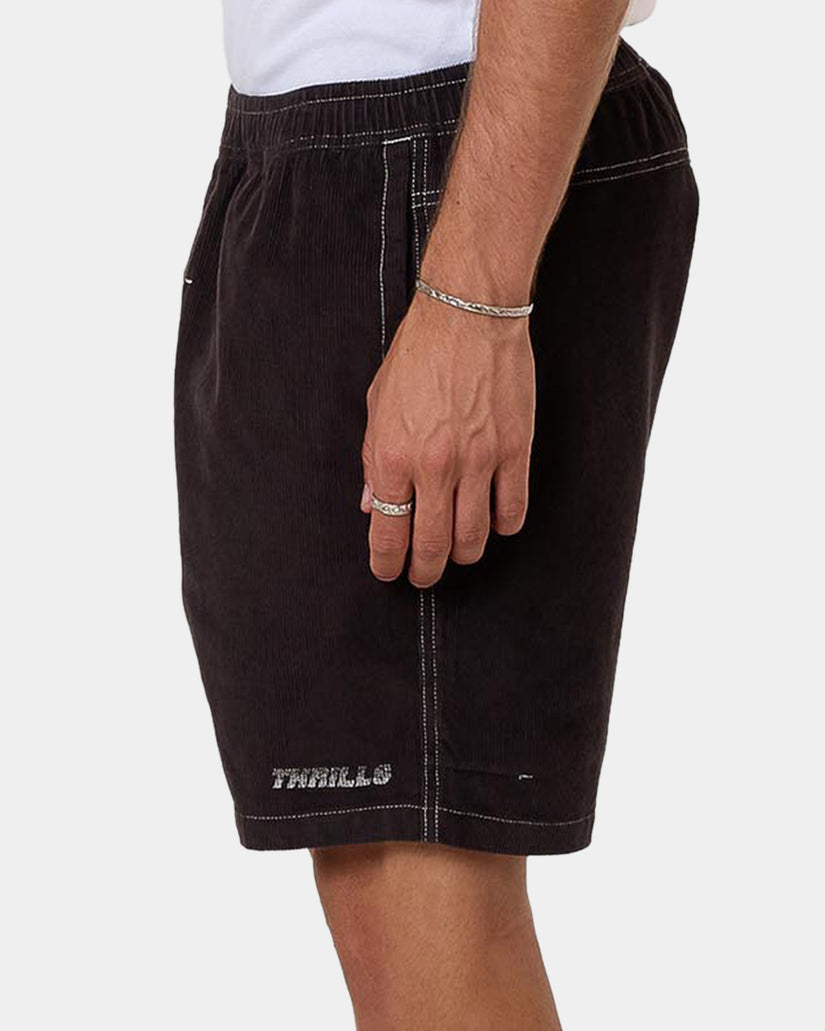 Mens Anarchy In Paradise Cord Denim Shorts