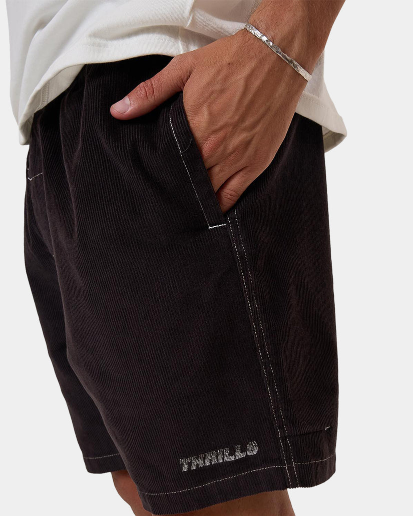 Mens Anarchy In Paradise Cord Denim Shorts