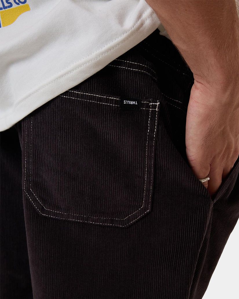 Mens Anarchy In Paradise Cord Denim Shorts