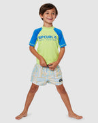 BOYS 2-7 SHOCK UPF SHORT SLEEVE RASH VEST