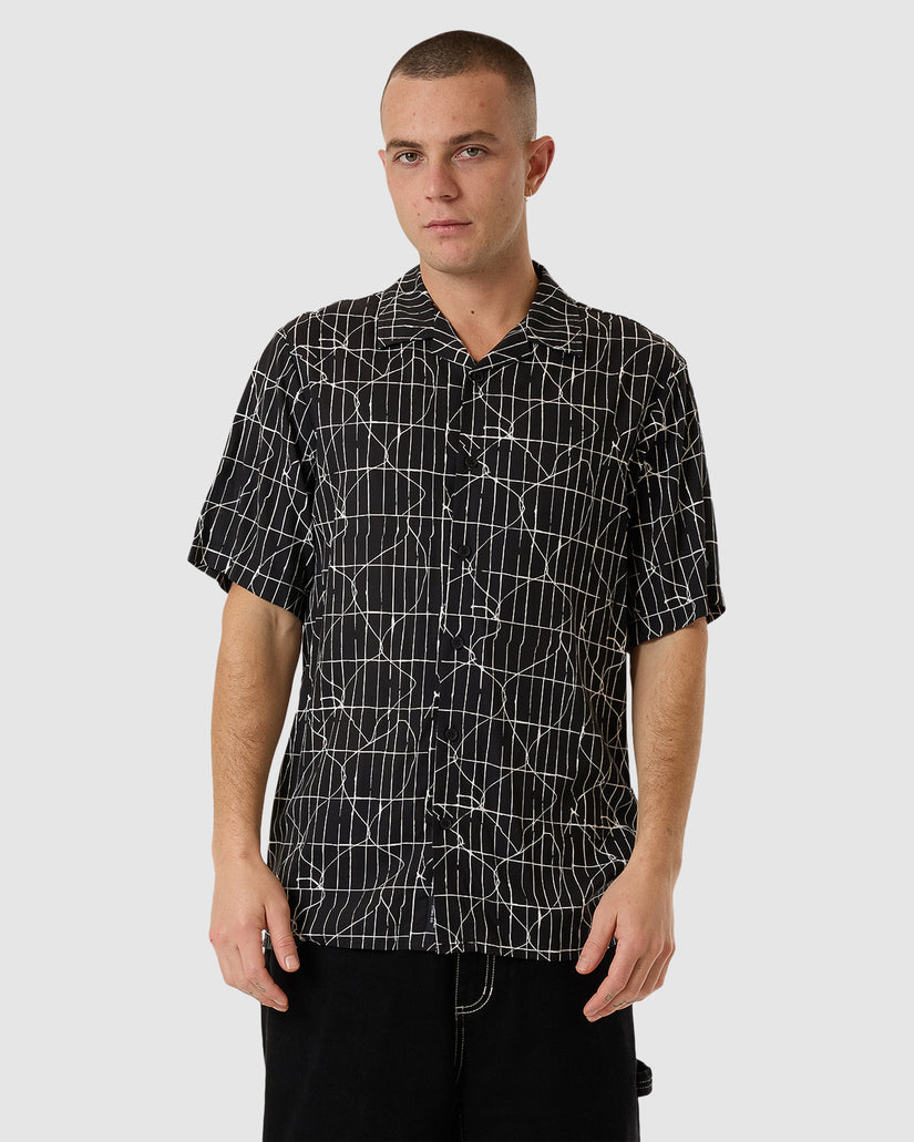 Mens High Power Bowling Short Sleeve Shirt