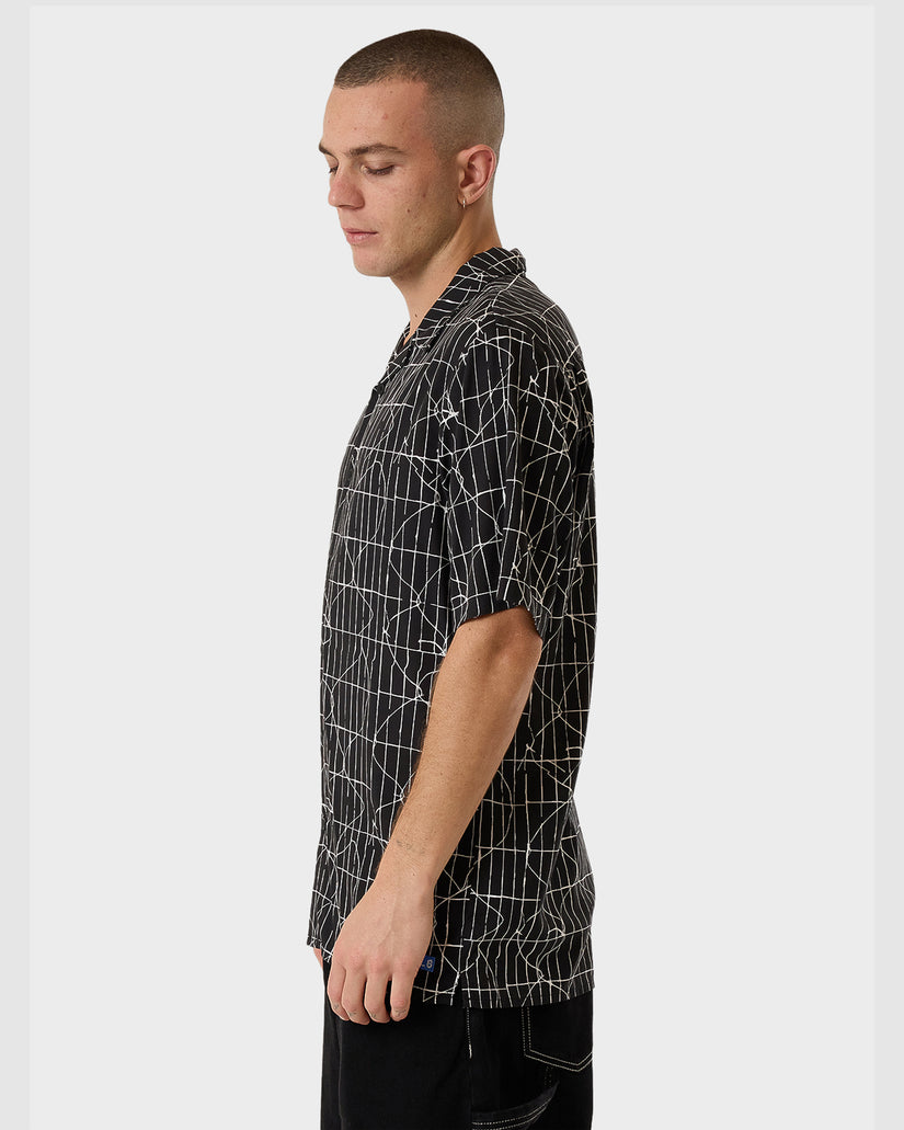 Mens High Power Bowling Short Sleeve Shirt