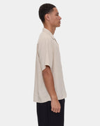 Mens Hemp Minimal Thrills Contrast Stitch Short Sleeve Shirt